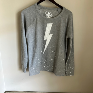 Chaser Gray Lightning Bolt Sweatshirt